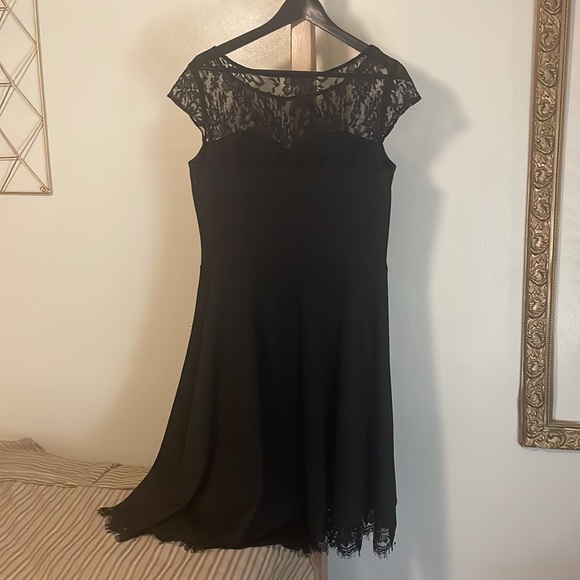 4 for $20! Bundle 4 items w/ this title and offer $20! Black fit and flare dress - Picture 2 of 7